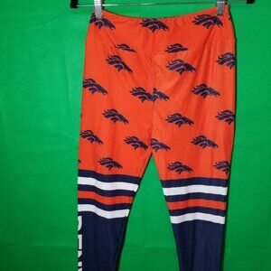 Denver Broncos Logo Leggings One Size NFL Asher &Emery Orange Crush Mile High